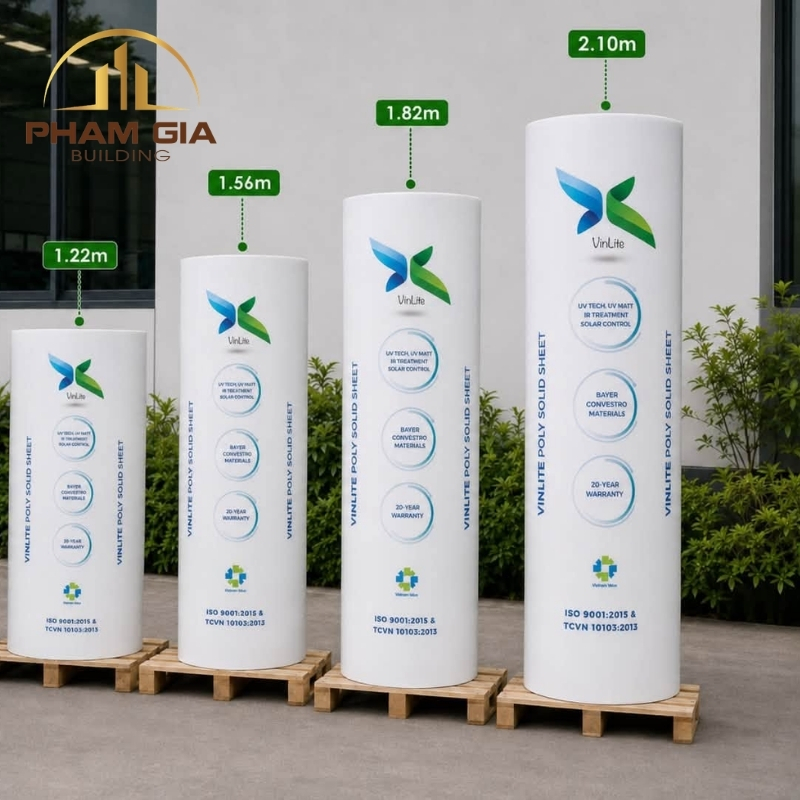 Tấm nhựa Poly tiêu chuẩn