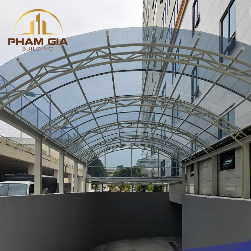 Mái vòm từ nhựa Poly