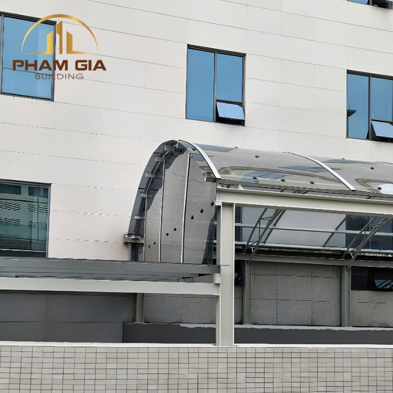 Mái che từ nhựa poly