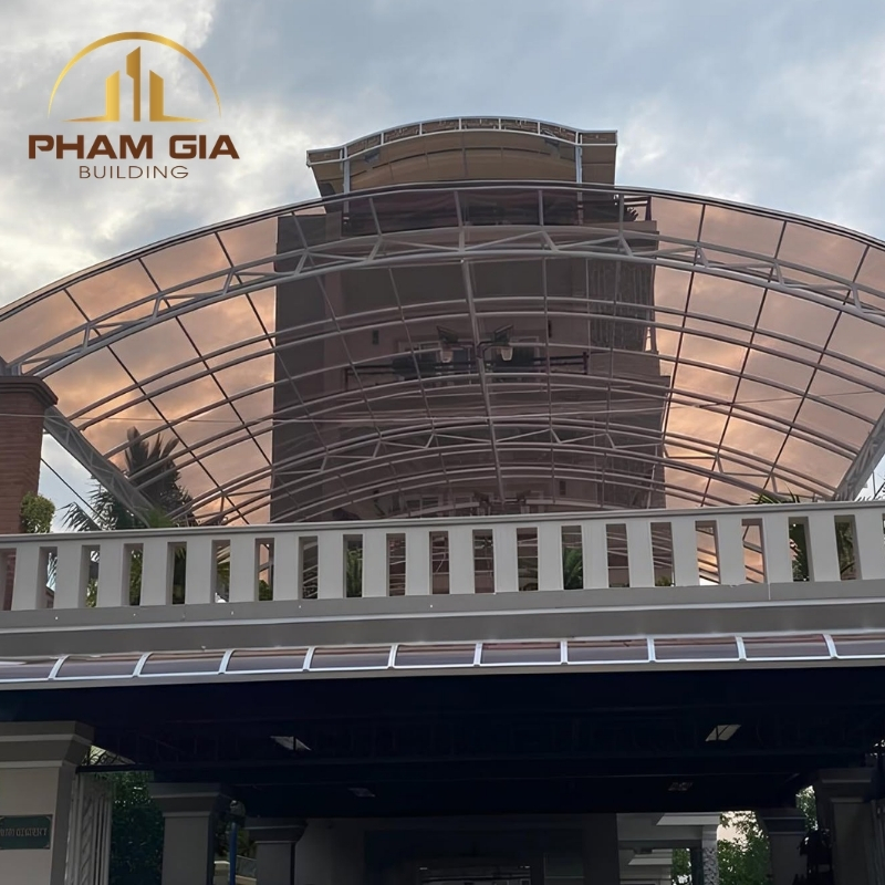Mái che từ nhựa Poly