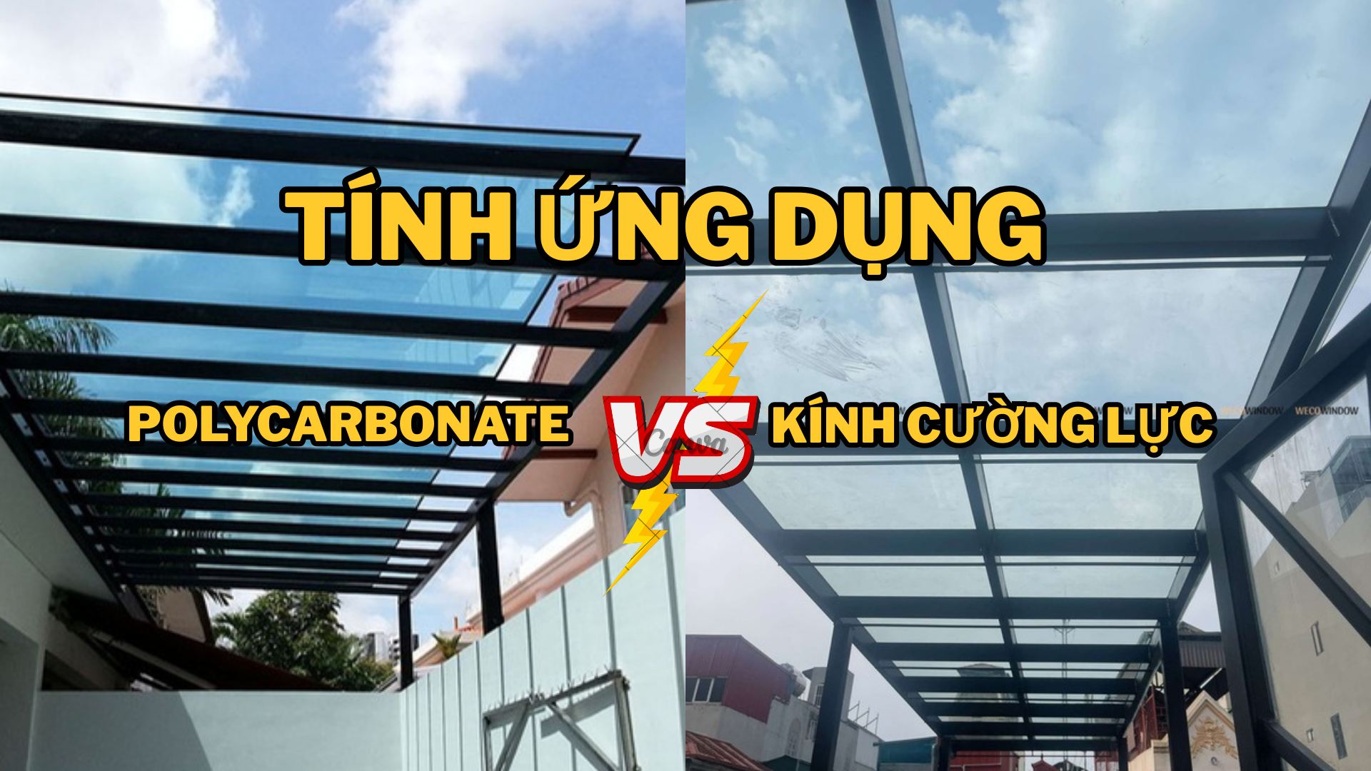 Tính ứng dụng của tấm lợp thông minh so với kính cường lực